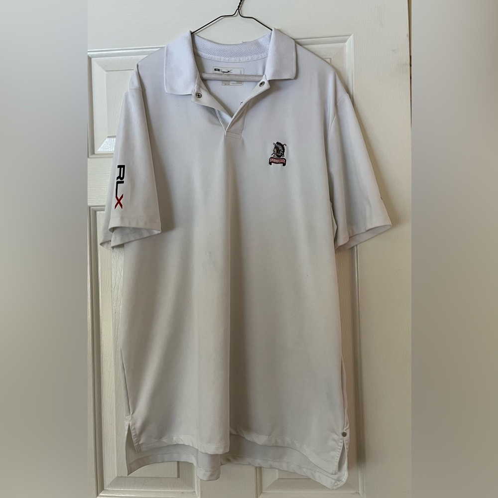Men’s Shinnecock Golf Shirt. Size Large Color White. Pre-loved.